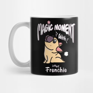 French bulldog yoga pose and fart magic moment Mug